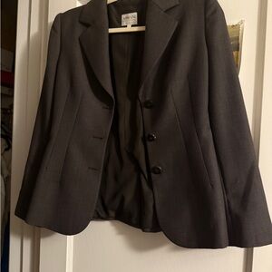 Armani Collezioni Women's Dark Gray Blazer
